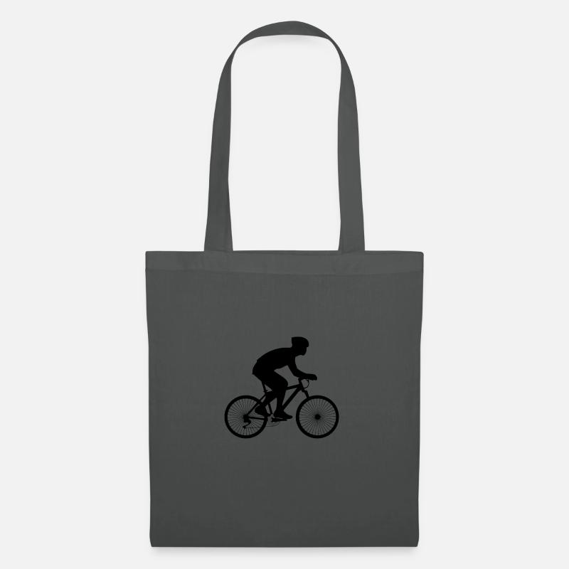 Fahrradfahrer - Stoffbeutel - Graphite