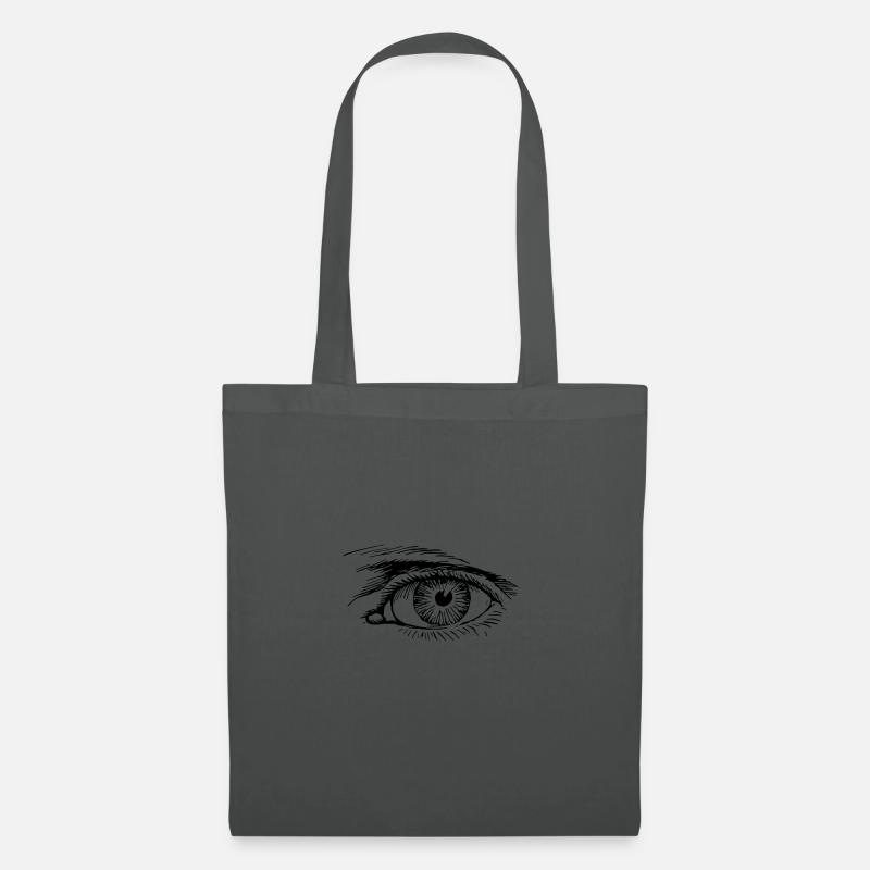 Auge - Stoffbeutel - Graphite
