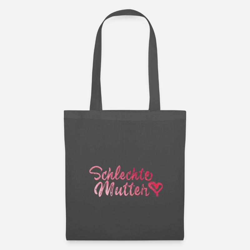 schlechte Mutter,Mutter,Muttertag,pink - Stoffbeutel - Graphite