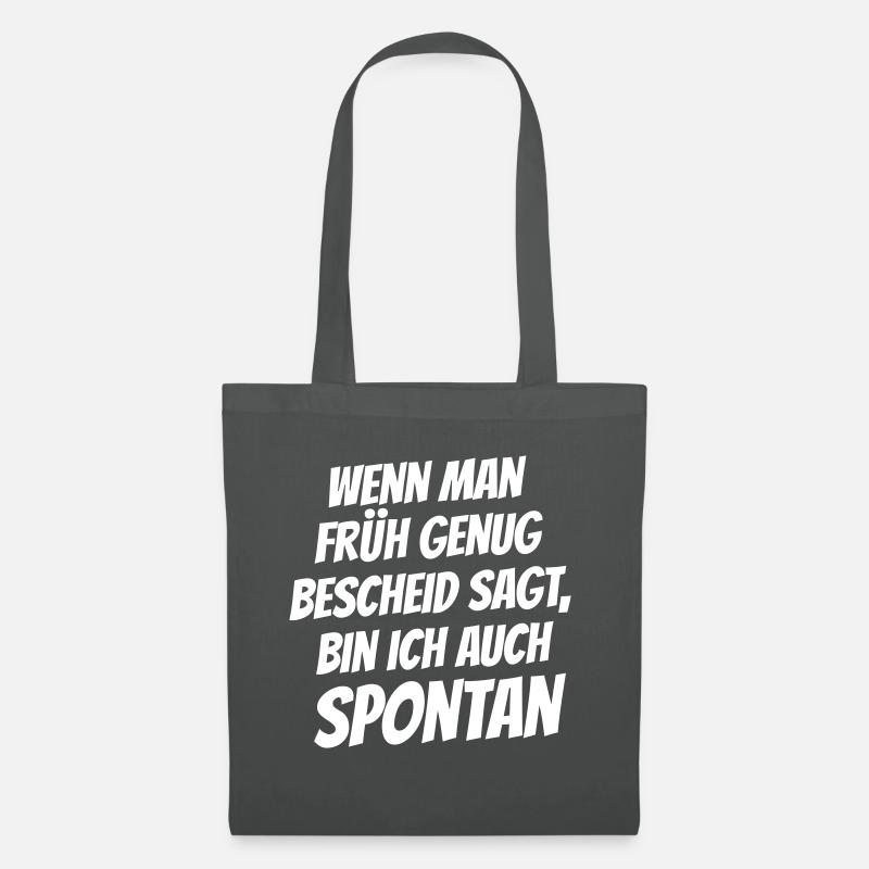 Spontan - Stoffbeutel - Graphite