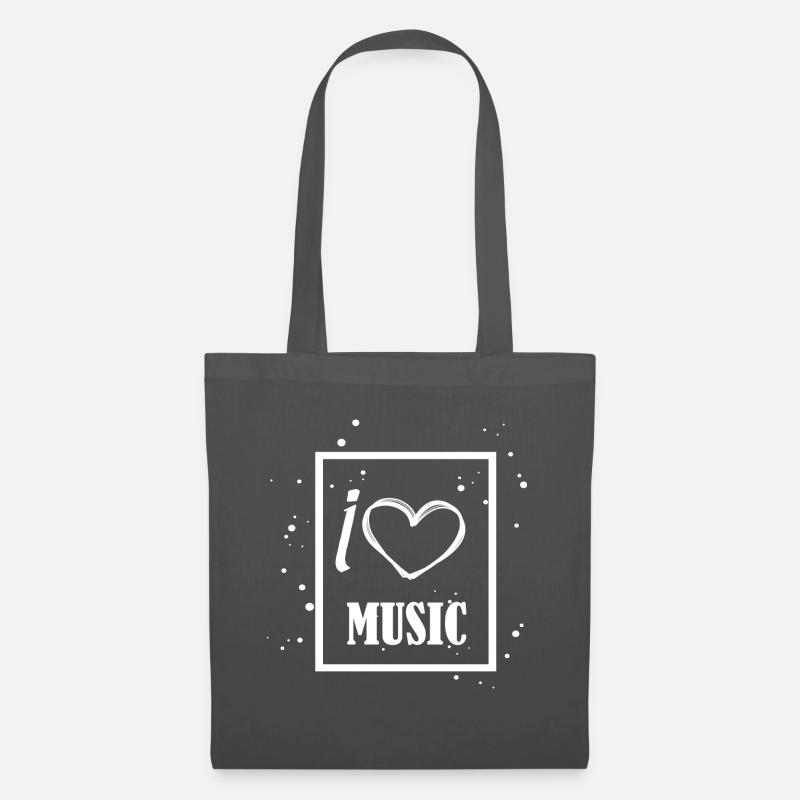 Musikfreak Geschenk - Stoffbeutel - Graphite