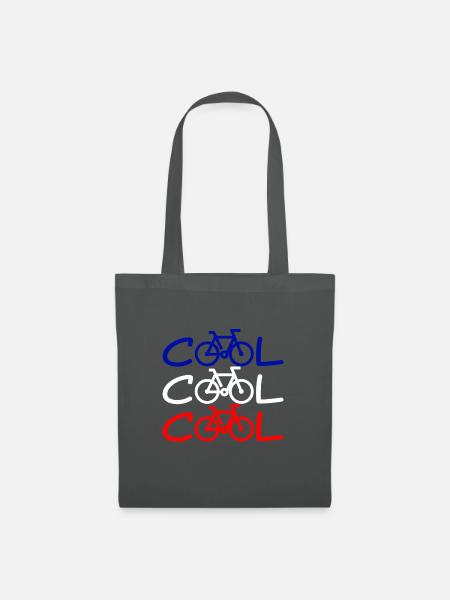 Fahrrad Fahrrad coole Fahrrad Humor Frankreich. Fahrrad, Sportlichkeit - Stoffbeutel - Graphite