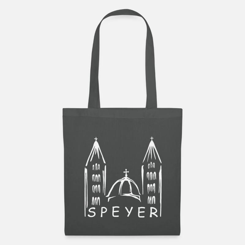 Speyer Dom, Speyer, Geschenk, Geschenidee - Stoffbeutel - Graphite