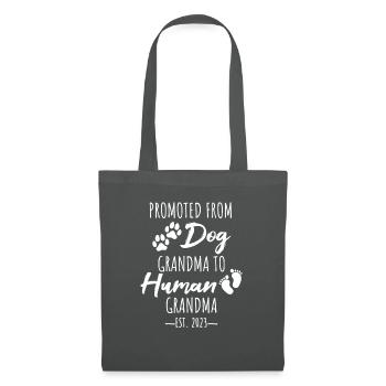 From Dog Grandma to Human Grandma, Hundeoma - Stoffbeutel - Graphite - Vorne