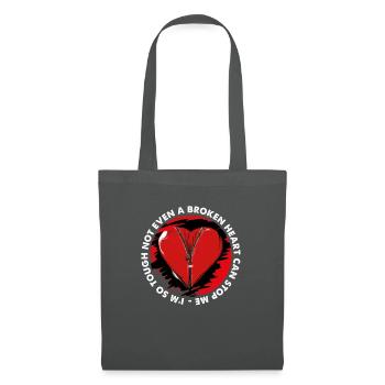 I'm So Tough A Broken Heart Operation Open Heart - Tote Bag - graphite grey - Front