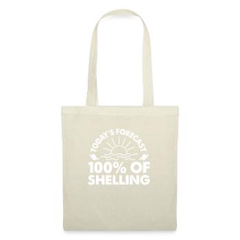 Today's Forecast 100% Of Shelling, Muschel sammeln - Stoffbeutel - Natur - Vorne