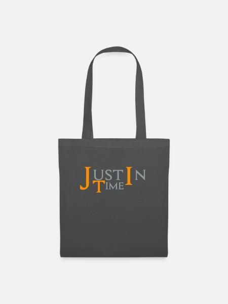 justintime bright - Stoffbeutel - Graphite