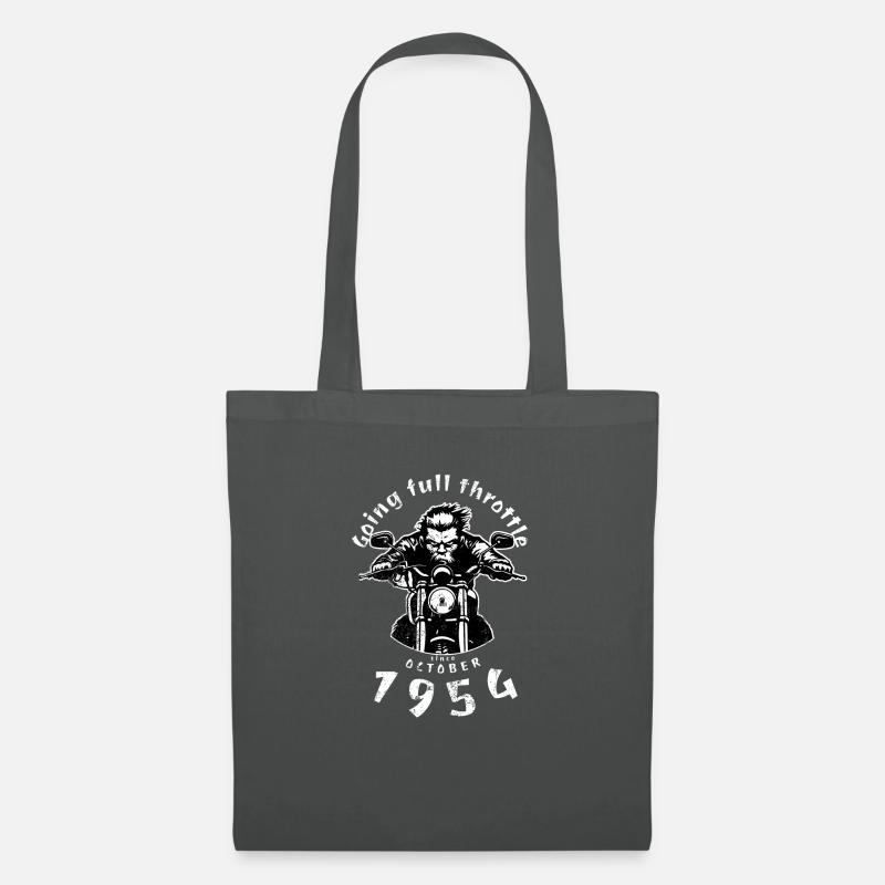 70. Geburtstag Going full throttle since 10/1954 - Tote Bag - graphite grey