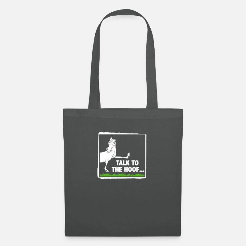 Sprich mit dem Huf - Stoffbeutel - Graphite
