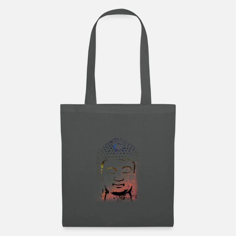 Buddha in warmen Farben - Stoffbeutel - Graphite