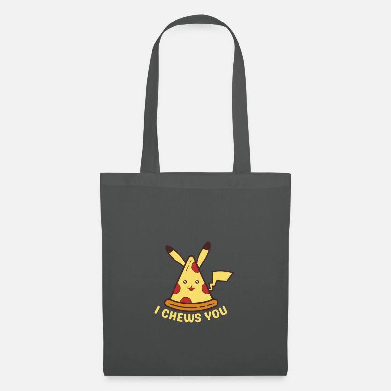 Pizzachu I Chews You - Stoffbeutel - Graphite
