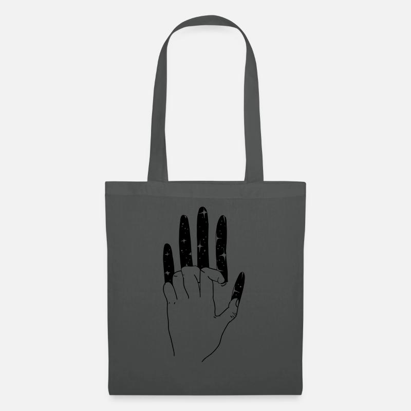 Scratching Hand Universum - Stoffbeutel - Graphite