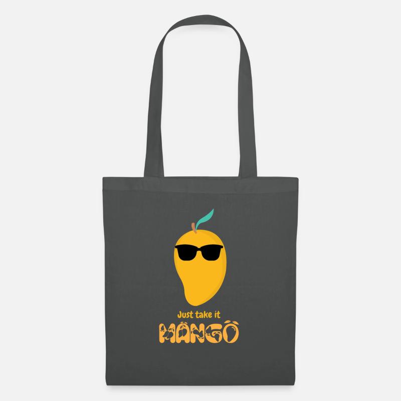 Just take it Mango - Cool - Geschenk - Stoffbeutel - Graphite