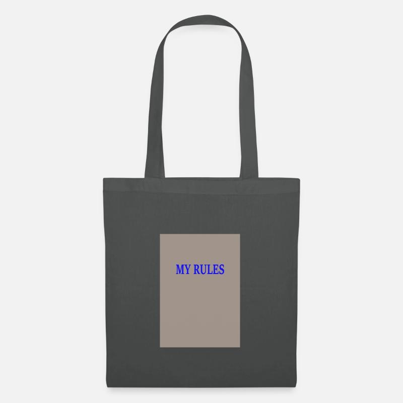 my rules - Stoffbeutel - Graphite