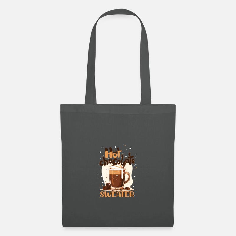 Heiße Schokolade X-Mas Geschenk Winter Kaffee - Stoffbeutel - Graphite