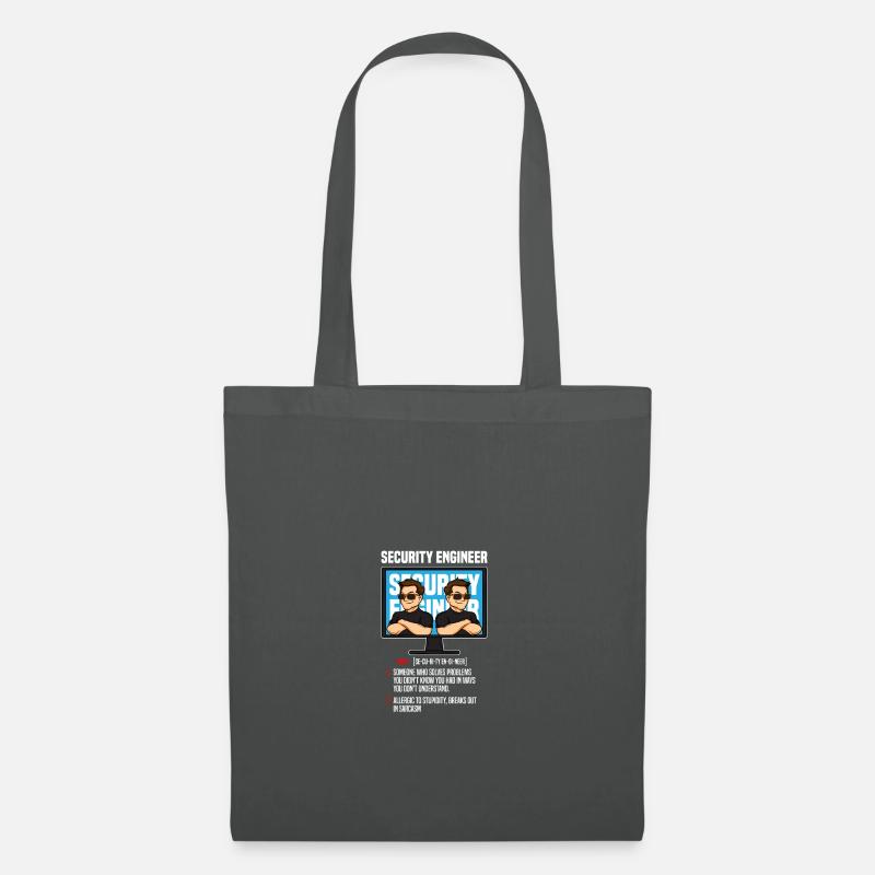 IT Security Security Definition Cybersecurity - Tote Bag - graphite grey
