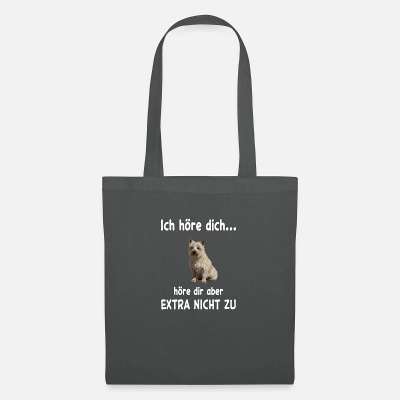 Cairn Terrier Hund - Cairn Terrier - Stoffbeutel - Graphite