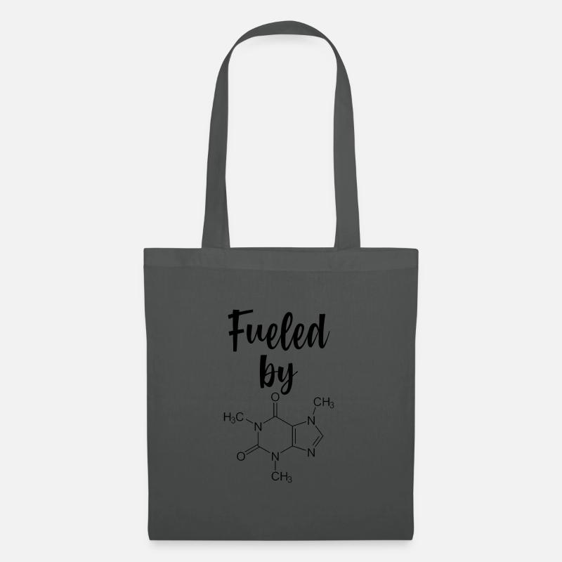 Fueled by caffein - Coffee - Stoffbeutel - Graphite
