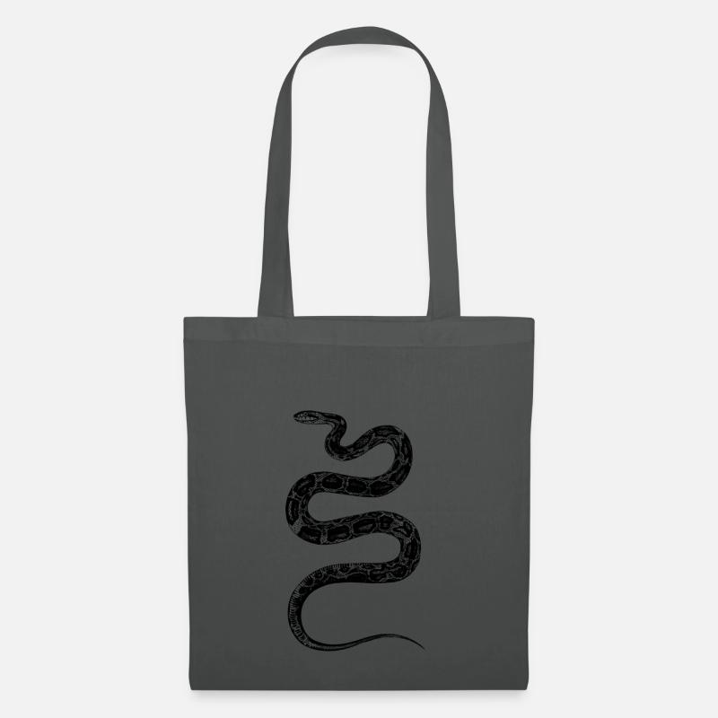Snake Design - Stoffbeutel - Graphite