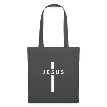 Croix de Jésus - Sac en tissu - gris graphite - Devant