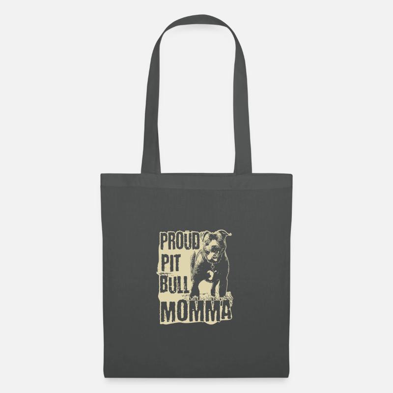 Proud Pitbull Momma - Stoffbeutel - Graphite