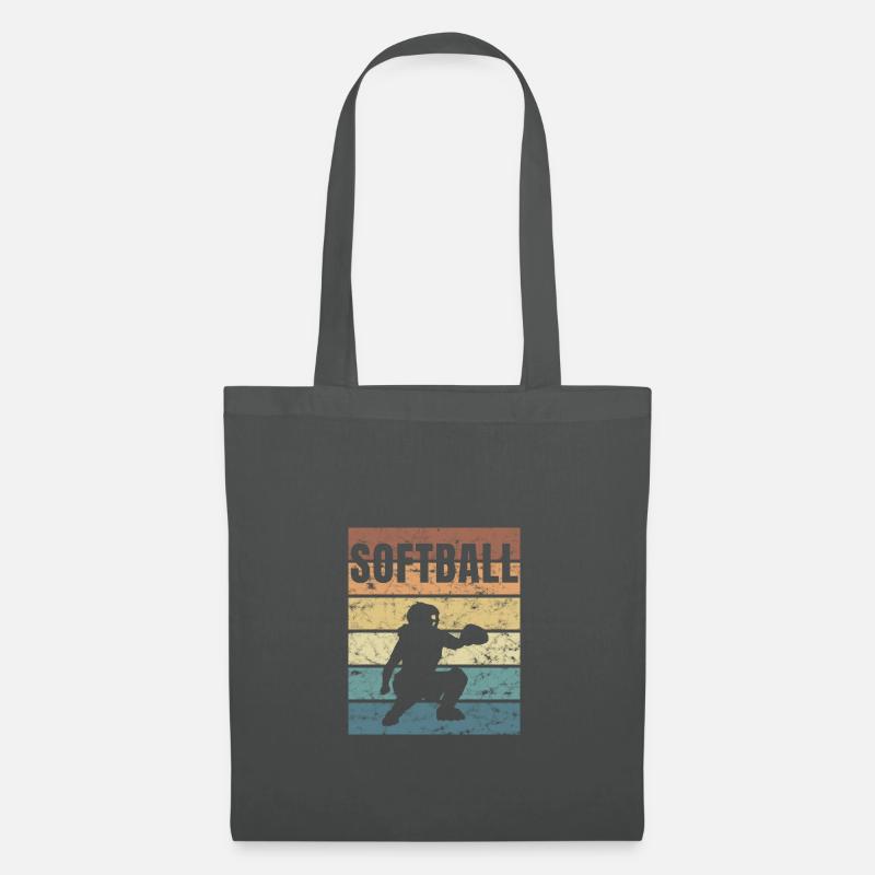 Softball Basepall Schläger Pitcher Catcher - Stoffbeutel - Graphite