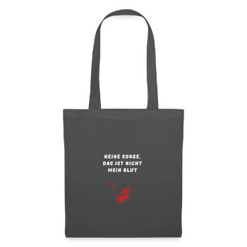 True Crime Fans Blutig - Witzig - Nicht mein Blut! - Stoffbeutel - Graphite - Vorne
