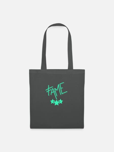 Neon Ruhm / Fame - Stoffbeutel - Graphite