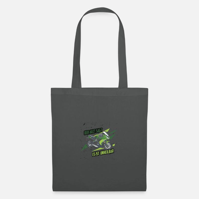Ninja Motorrad - Stoffbeutel - Graphite