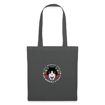 Cat morning - Tote Bag - graphite grey - Front
