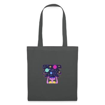 Galaxie Galaxie Raumschiff newistar cool schöne Gr - Stoffbeutel - Graphite - Vorne