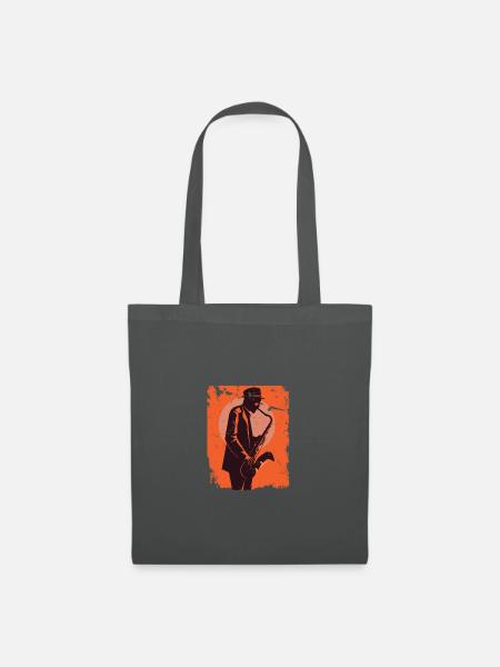 Jazz Man Musik Jazz Play - Stoffbeutel - Graphite