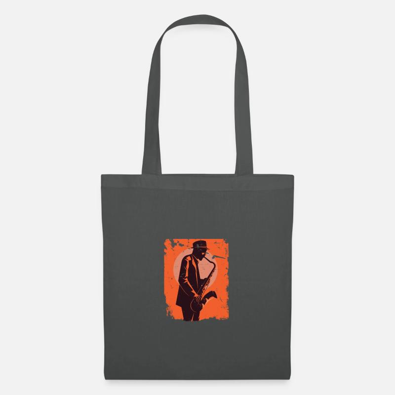 Jazz Man Musik Jazz Play - Stoffbeutel - Graphite