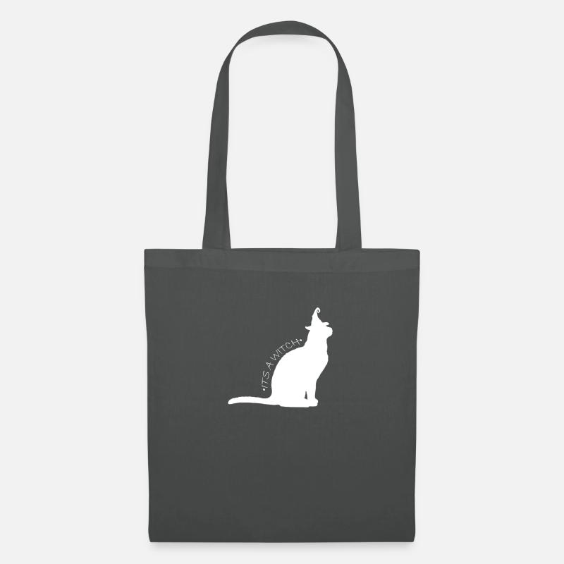 Hexen Katze - Stoffbeutel - Graphite