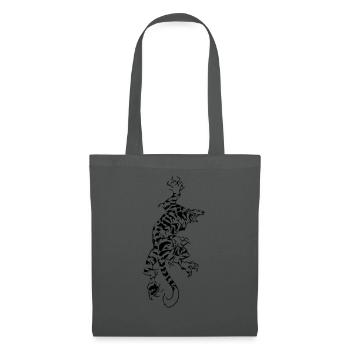 tigre - Sac en tissu - gris graphite - Devant