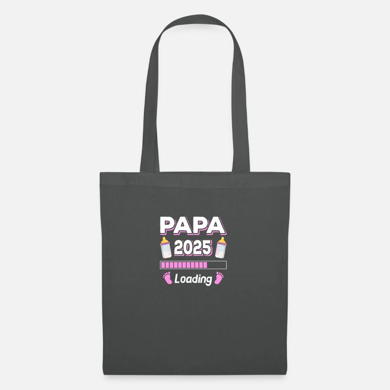 Papa Loading 2025 Vater Väter Vatertag - Stoffbeutel - Graphite