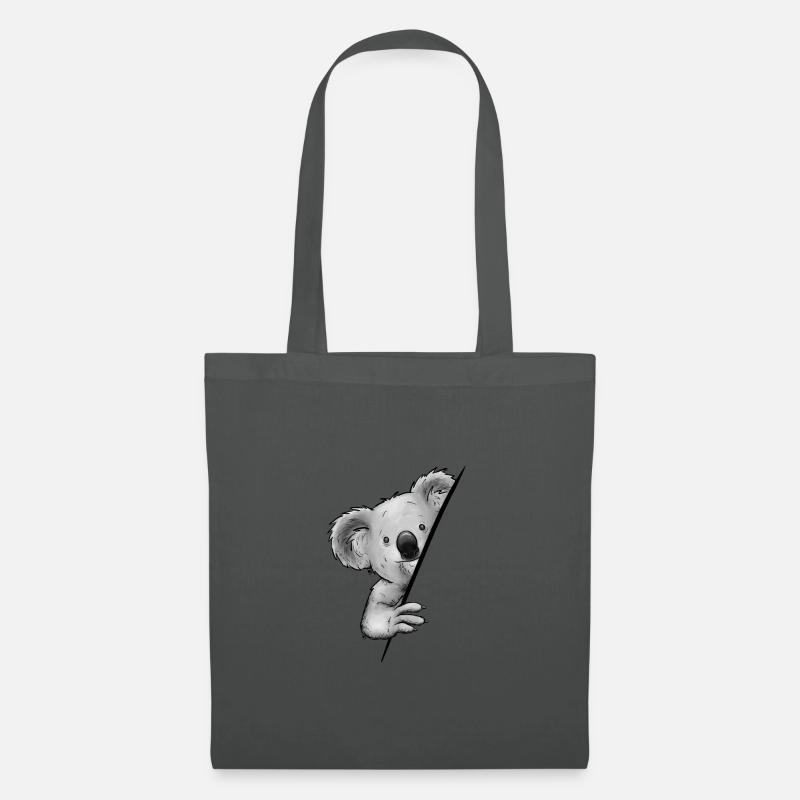 Lässiges Beuteltier Koalabär Illustration Koala - Stoffbeutel - Graphite