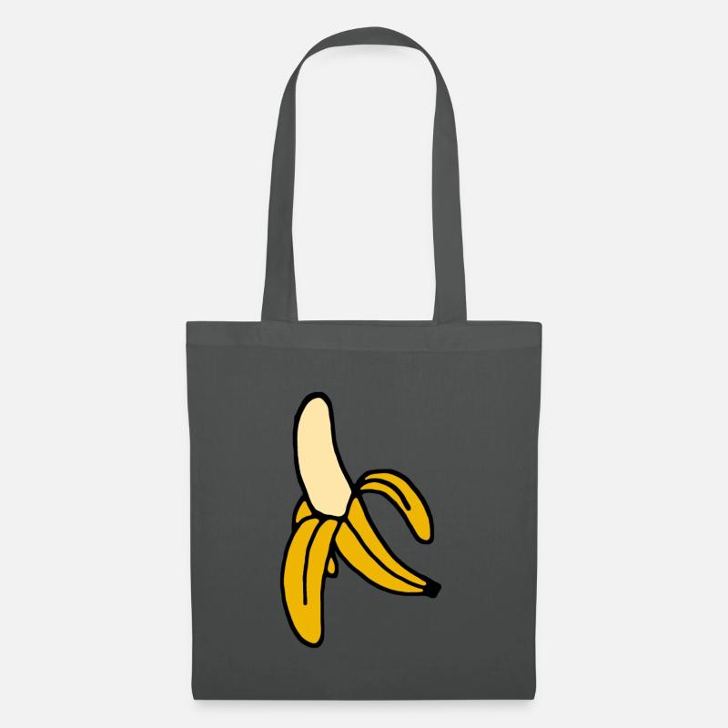 Banane - Stoffbeutel - Graphite