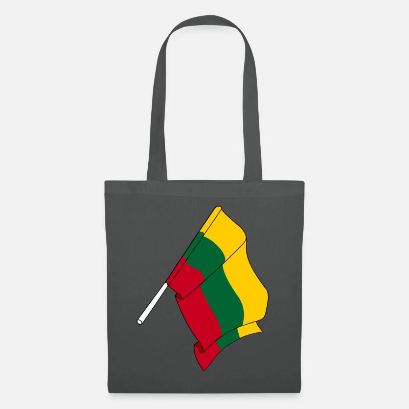 Flagge Litauen - Stoffbeutel - Graphite
