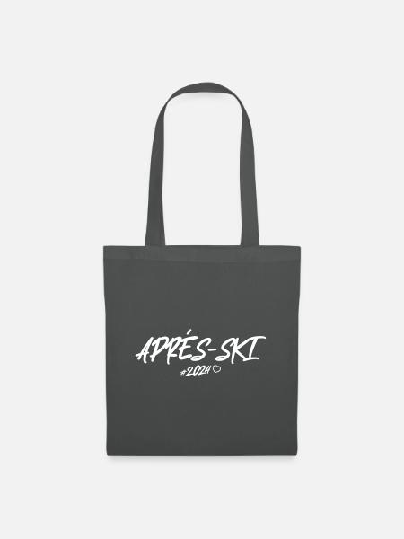 Apres Ski 2024 Herz - Stoffbeutel - Graphite