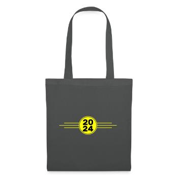 2024 Année du cœur - Sac en tissu - gris graphite - Devant