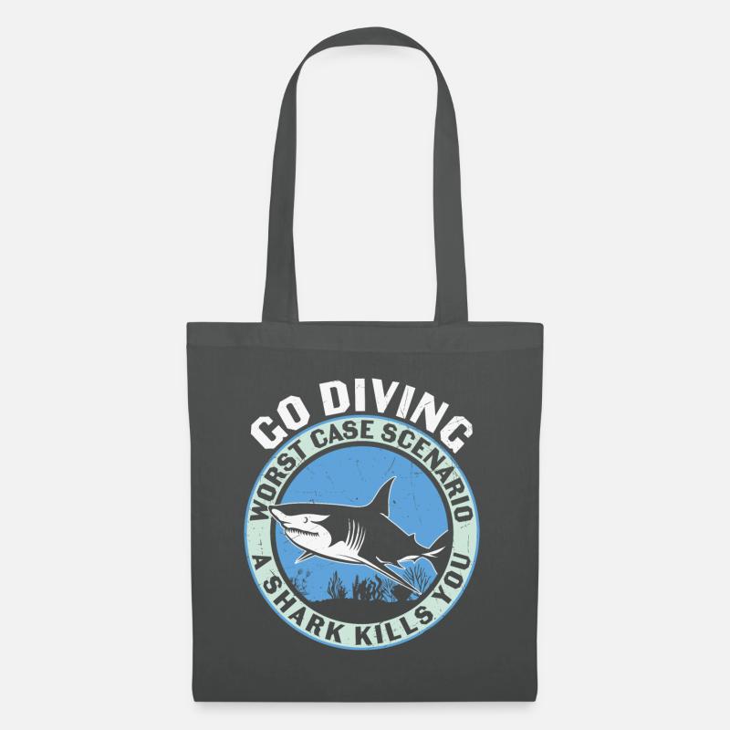 Diving Divers Scuba Diving - Tote Bag - graphite grey