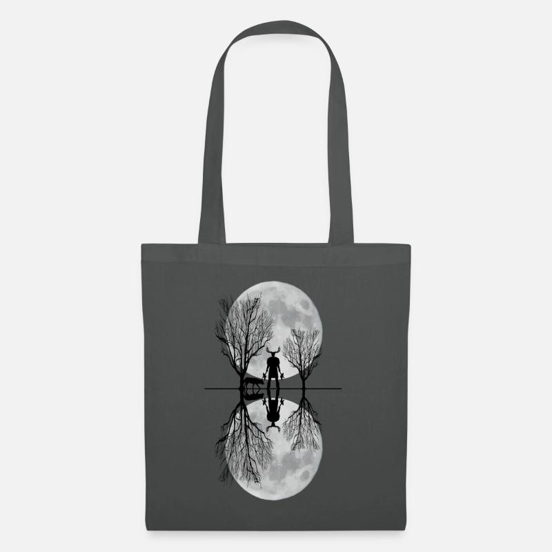 Mann Im Wald - Stoffbeutel - Graphite