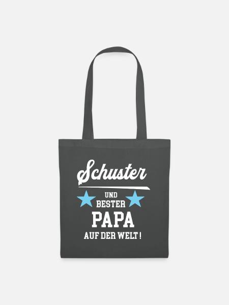 Schuster Bester Papa Vatertag Geburtstag Geb Vater - Stoffbeutel - Graphite