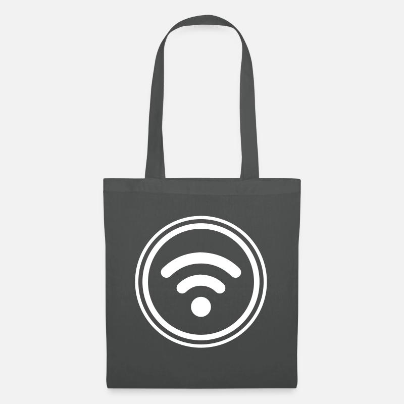 Wlan Internet - Stoffbeutel - Graphite