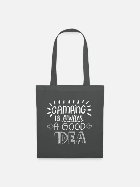 Camping Idea - Stoffbeutel - Graphite