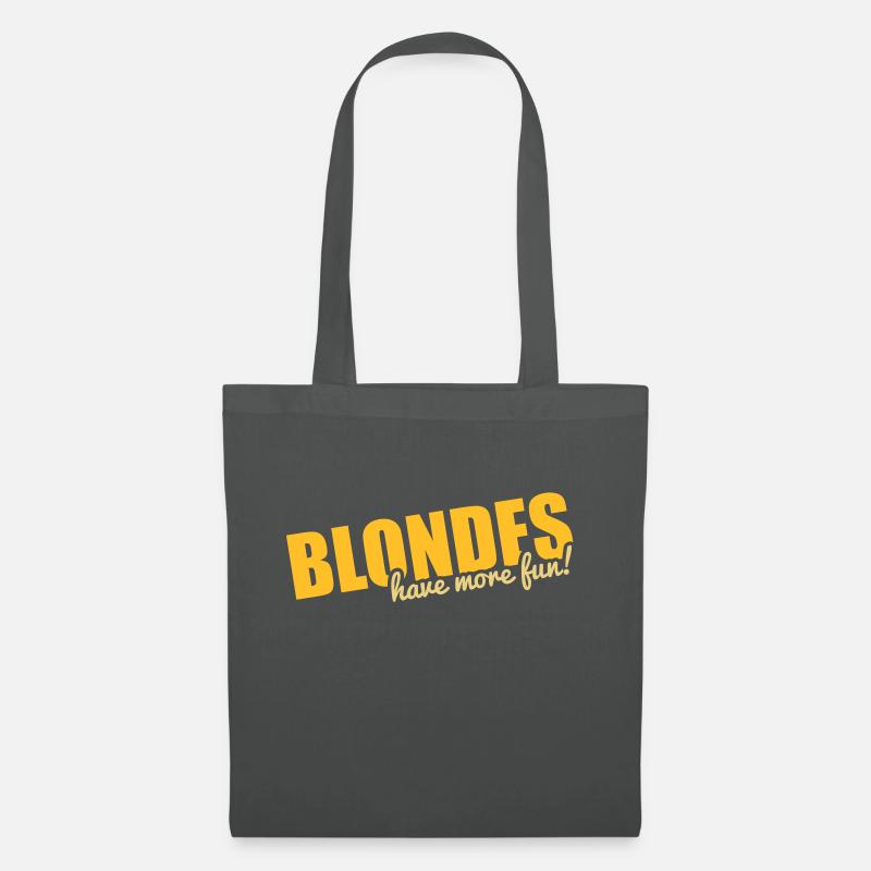 Blondes have more fun! - Stoffbeutel - Graphite