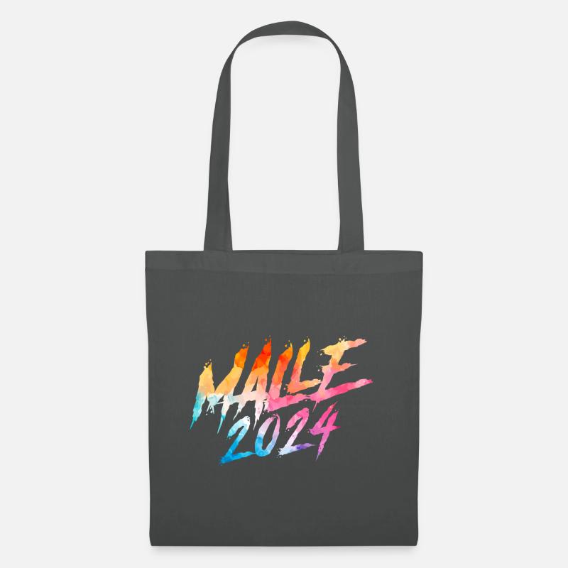 Malle 2024 Bunt Mallorca - Stoffbeutel - Graphite