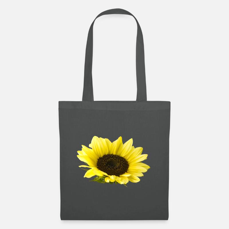 Sonnenblume - Stoffbeutel - Graphite