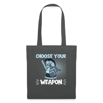 Chess Choose Your Weapon - Tote Bag - graphite grey - Front